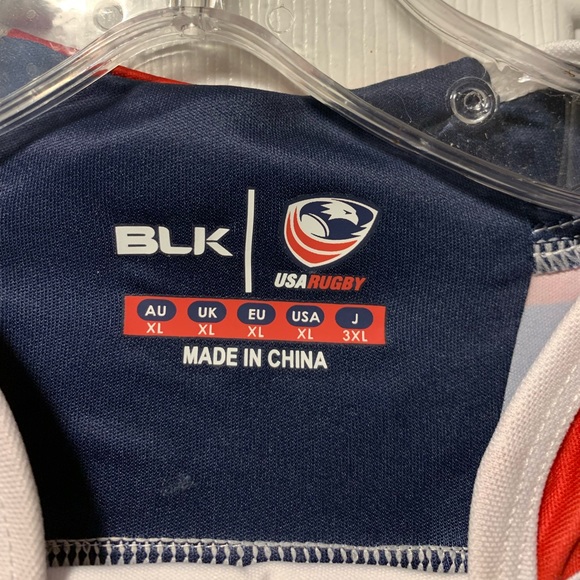 BLK Fly Emirates USA Rugby Sports Performance Short Sleeve Jersey - NWT - Picture 3 of 7